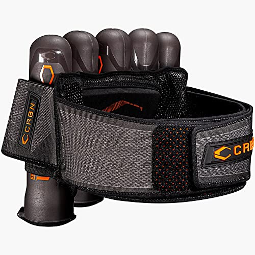 Carbon Paintball CRBN Geschirr, trägerlos, 5+8 Pads, Schwarz meliert, Größe L / XL