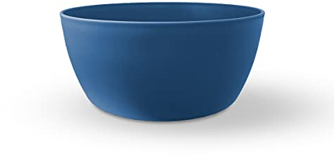 Teraplast Vila - Diamètre 30 cm - Cache-Pot pour Plantes d'intérieur et d'extérieur, en Plastique Mat, Couleur Denim 100% Recyclable