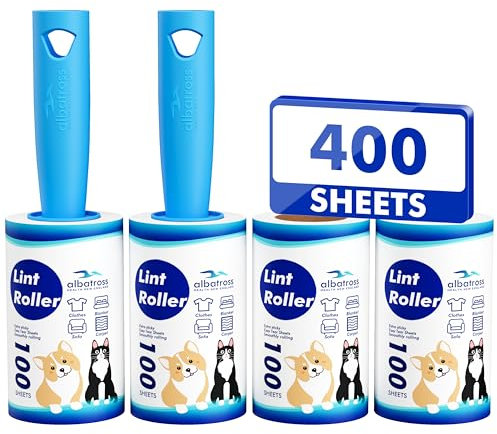 Lint Rollers 400 Sheets Lint Remover for Pet Hair, Couch, Clothes Furniture, and Carpet
