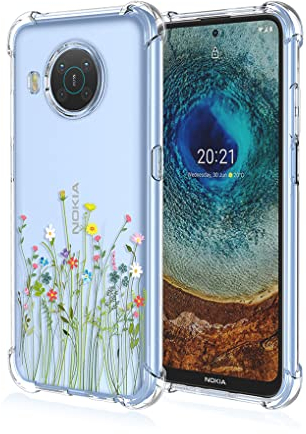 SEAHAI Hülle für Nokia X10 / Nokia X20, Bunte Schön Muster Ultra Dünn Transparent Handyhülle Weich Silikon TPU Bumper Stoßfest Case Schutzhülle - Reben