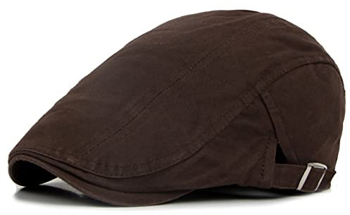 Inlefen Herren Baumwolle Schirmmütze Herren Schiebermütze Driving Cabbie Jagd Flatcap Newsboy Cap