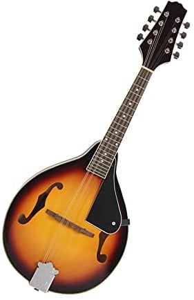8 Strings Mandolin Basswood With Rosewood Steel String Mandolin Stringed Instrument Adjustable Bridge Mandolin Instrument for Beginner