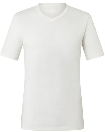 super.natural M SIERRA140 V NECK Merino Shirt Herren - Geruchs- und feuchtigkeitsabweisendes T-Shirt mit V-Ausschnitt, Sommer Funktionswäsche für Sport & Alltag