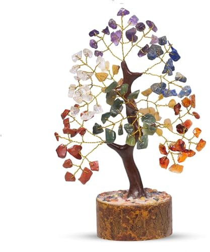 PYOR Chakra Tree Of Life, Gifts For Her, Crystal Tree, Crystals, Tree Of Life, Seven Chakra Tree, Lucky Tree, Healing Crystals, Office Decor, Money Tree, Chakra Stones, Crystal Gifts, Spiritual Decor