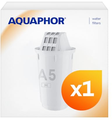 AQUAPHOR Filterkartusche A5 H Pack 1 I Filtert Kalk & Chlor sowie Schwermetalle & andere Stoffe I 350l klares & leckeres Wasser I Mit AQUALEN Technologie I Für besseres Essen & Trinken