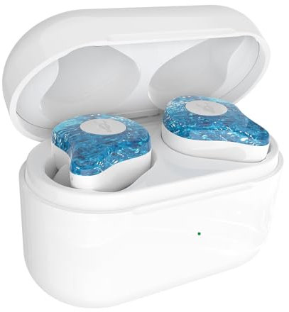 X12Pro Wireless Earbuds Bluetooth 5.3 Cool Look, Hi-Fi Stereo Noise Cancelling Bluetooth Earbuds, In-Ear Bluetooth Headphones with Microphone and Wireless Charging Case, For Android iOS (ice soul)