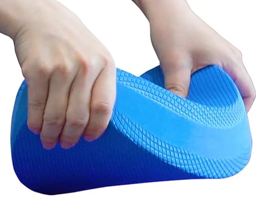 KMOCEPLY Oval Foam Balance Pads Stable Fitness Exercises Cushion Portable Gymnastics Trainer Board Non-slip Exercise Pad Foam Balance Trainer for Physical Therapy Pilates Strength Training Sports