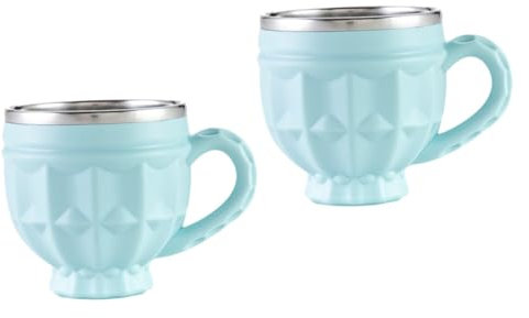 Alipis 2piezas Taza De Acero Inoxidable Doble Capa Para Cerveza Frío y Bebidas Para Fiestas y Camping Vaso Decorativo