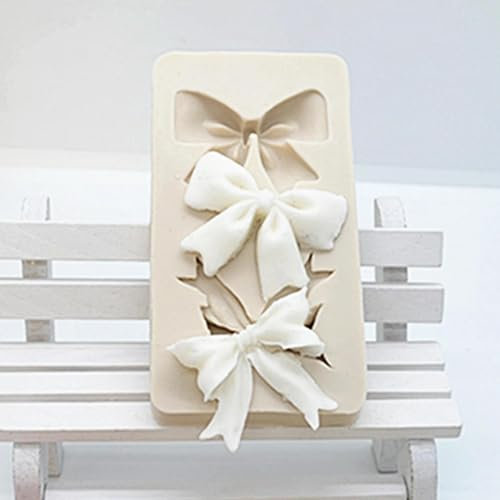 Silikonformen für Seifen, 8 x 4 cm, Cartoon-Schleifen, Silikonform für Schokolade, Fondant, Gelee, Süßigkeiten, Kuchendekoration, Backwerkzeuge für Kuchen, Schleife, Knoten, Harzformen