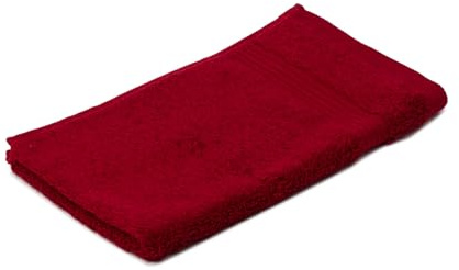 liebling Gästetuch, 100% hochwertige Baumwolle, Serie Miami, 30 x 50 cm, waschbar & trocknergeeignet, Farbe: Bordeaux