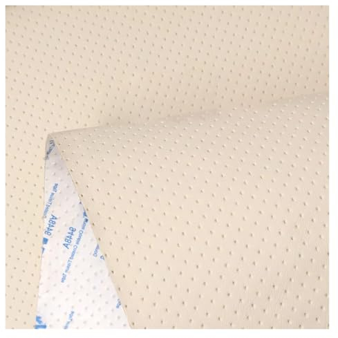 Kunstleder Reparaturset Selbstklebendes Leder-Reparaturpflaster, Atmungsaktives Perforiertes Leder-Reparaturband-Set, Lederflicken Für Neubeziehen Von Möbeln, Sofas, Stühlen, Autositzen(Beige,39.37X54