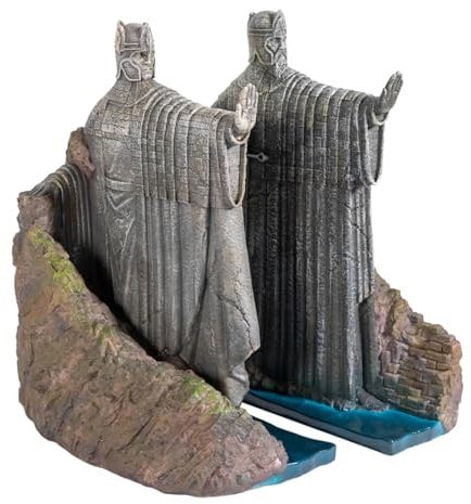 Sujetalibros El Señor de los Anillos Argonath - 2 Soporte Libros : Señor de los Anillos Figuras | Sujetalibros Originales : Decoración estanteria Libros, El señor de los Anillos Regalos Originales