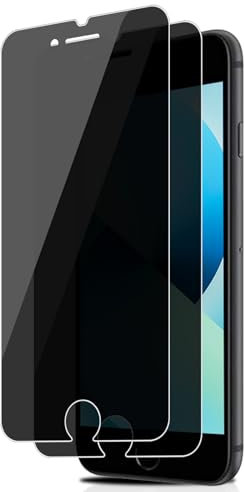 Agedate für Panzerglas Sichtschutz für iPhone 6/6s/7/8/SE, 2 Stück Sichtschutzfolie für iPhone SE Schutzglas Privacy, Anti-Spy Kratzfest Displayschutz, 9H Panzerfolie für iPhone 8 Blickschutzfolie