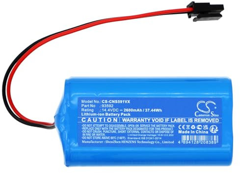 Ersatz Akku fürCECOTEC Conga 5290 Ultra Home; Kyvol Cybovac E20, Cybovac E30, Cybovac E31 PN:CECOTEC 93592; INR-32E-4S1P 2600mAh / 37.44Wh