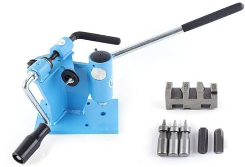 Chain Breaker 2-in-1 Chainsaw Chain Link Breaker Rivet Spinner Repair Tool Bench Chainsaw Chain Breaker Integrated Machine (Blue)