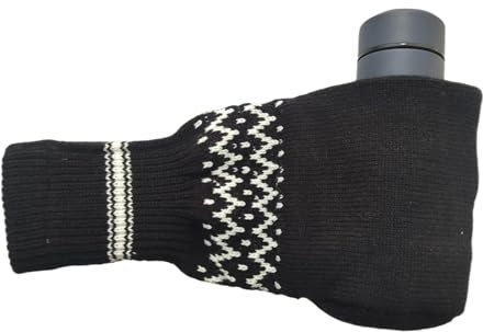 Dgkdek Bierhandschuhe isoliertes Strick, Handschuhe Strickgenähte, gestrickte Bierhalter, einfach zu bedienen, können es lange 29 cm für die Flasche verwenden