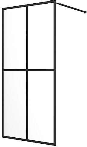 Wenjingqi 145681 Duschabtrennung, gehärtetes Glas, transparent, 100 x 195 cm