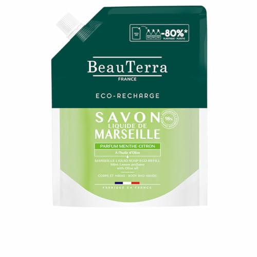 NOVA ENGEL Marseille Jabón Menta-Limón Recarga 900 ml – eleganter Stil