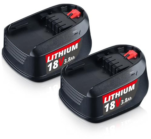 FERRYBOAT 2 Stück18V 3.8Ah PBA18 Batterie Ersatz für Bosch 18 Volt Akku 3.8Ah Kompatibel mit Bosch PBA PSB PSR grünen Home & Garden 18 Volt Systems Akku für Werkzeuge