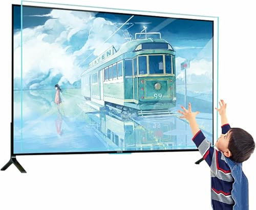 FKINGLRK Protector de Pantalla para TV con Filtro antiluz Azul, antirreflejos, antiarañazos y Antipolvo, Reduce la Fatiga Visual y es Compatible con televisores LCD, OLED y QLED 4K HDTV.