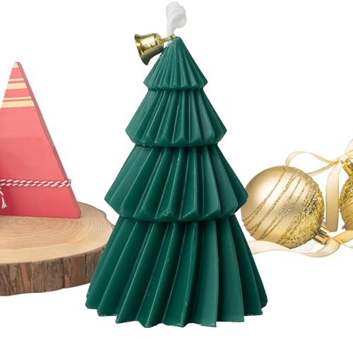 mivceklw Christmas Scented Candle,Christmas Tree Shaped Wax Scented Candle - Handmade Table Centerpiece Home Decor for Birthday Women Desktop Study Room Porch Dining Party Church