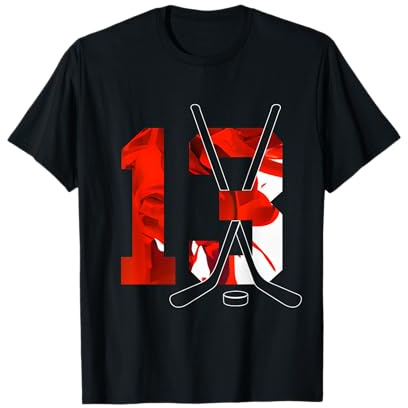 Nummer 13 Jahre Eishockey 13. Geburtstag T-Shirt