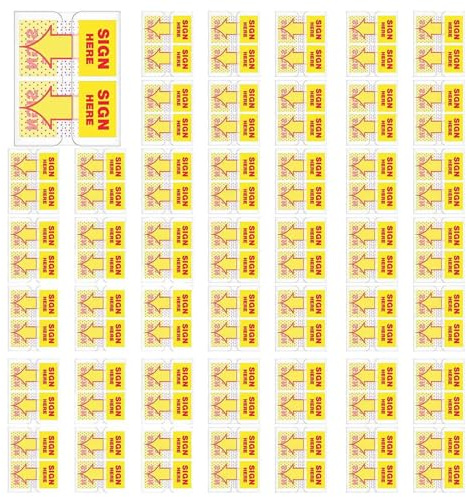 Remingtape 1200PCS Sign Here Tabs Sign Here Sign Here Stickers Sign Here Flags with Dispenser Arrows Flag, 1 Inch (Yellow)