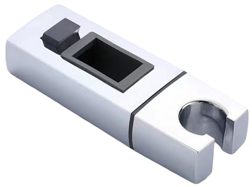 Handheld Shower Head Slider Holder for 18x30mm Rectangular Riser Rails | Durable wear-resistant,slides smoothly along rails,secures shower heads firmly,eliminates rattling,quick tool-free direct fit