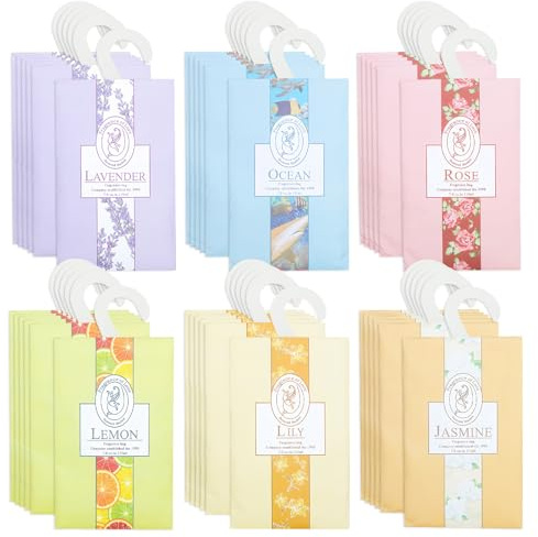 36 Pcs Duftsäckchen Kleiderschrank Duft Für Kleiderschrank Schrankduft Schrank Duft Wäscheduft Schrank Zum Aufhängen Geeignet, Z. B. Für Kleiderschränke, Schubladen Und Schuhschränke
