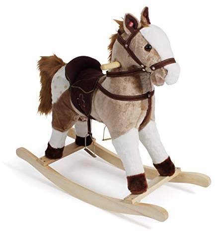 Bayer Chic 2000 Cheval à Bascule, Animal à Bascule, Marron Clair, 75 x 30 x 71 cm