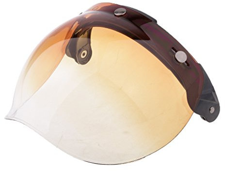 Casque à Bulle Contre Vent Visière Pare-Brise Bubble Moto Casque - 6, Dégradé Marron