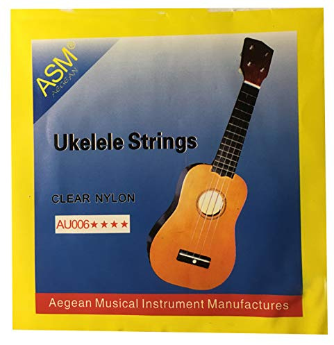 ASM AU006 Saiten für Ukulele aus transparentem Nylon