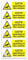 stika.co Set of 6 CCTV Camera Operating in This Vehicle Signs 8x3cm, Warning car Taxi Bus Decals Adhesive Waterproof Vinyl Stickers (Premium Laminated Vinyl)