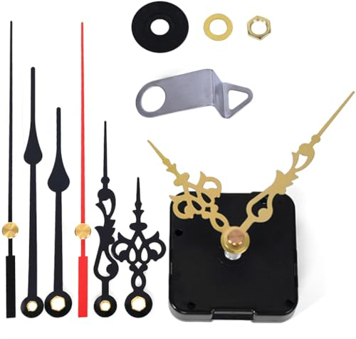 EMOON Clock Movement Mechanism Kit with 3 Pack Hands, Silent Sweep Quartz 12888 Motor, DIY Replacement for Custom Clock