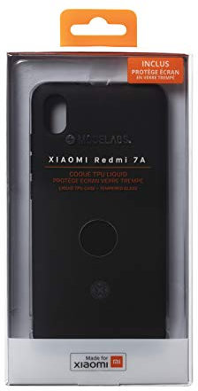 MFXIAOMI Pack Coque Noire et Verre trempe Xiaomi REDMI 7A