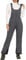 GEMYSE Damen Skihose Winter Schneehose Wasserdicht Winddicht mit verstellbaren Trägern Overall (Grau Schwarz,L)