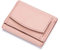 FORRICA Portefeuille Femme Petit Blocage RFID Porte Monnaie Cuir Vachette Léger Compact Porte Cartes Portefeuilles Filles Poche à Monnaie Rosé
