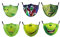 Youning Unisex Mundschutz mit Motiv Weihnachten 3D Druck Lustig Motive Mund und Nasenschutz Staubschutz mit Filters Waschbar Widerverwendbar Multifunktionstuch Bandana Halstuch (6PCS-A)