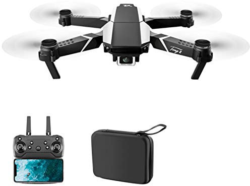 Drone S62 con doppia fotocamera per adulti, drone WiFi FPV con videocamera 4K HD, drone pieghevole con controllo vocale, quadricottero RC con sensore di gravità, selfie gestuale, modalità senza testa