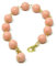 Bracciale DodiGioielli.it con palline in pasta di corallo rosa salmone chiaro