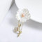 hcma Broche Zircon pour Femmes Broche Fleur en Or vêtements écharpe Boucle vêtement Accessoires Mode Bijoux Perle Broche Cadeaux