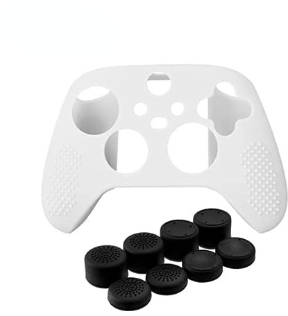 Funda protectora antideslizante de gel de silicona con joystick Thumb Stick Tapas para Xbox Series X S Controller (negro)