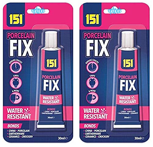 2 x Water Resistant Porcelain Fix Glue Ceramics China Crack Chips Repair Adhesive