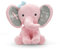 Love Faith - Kuscheltier Pinker Elefant mit rosa Schleife - personalisiertes Baby-Plüschtier - perfekte Geschenkidee zum Geburtstag, Taufe oder Geburt