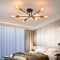 ANWIO Deckenlampe Vintage Deckenleuchte Retro - 6 Flammig Wohnzimmerlampe Industrial E27 Schwarz-Gold aus Metall Schlafzimmerlampe für Schlafzimmer Küche Esszimmer Wohnzimmer (ohne Leuchtmittel)