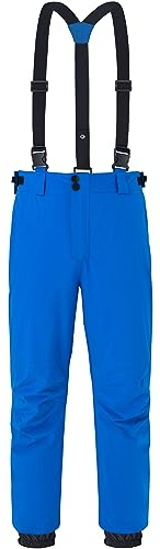 ATLASLAVA Herren Winter Skihose mit Trägern Wasserdicht Warm Winddicht Reißfest Rtmungsaktiv Blue 3XL
