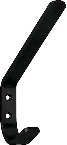 Technik Team Huthaken Kleiderhaken Macoba Breite 25mm, Höhe 141mm - Wandhaken für Hüte, Eisen schwarz matt