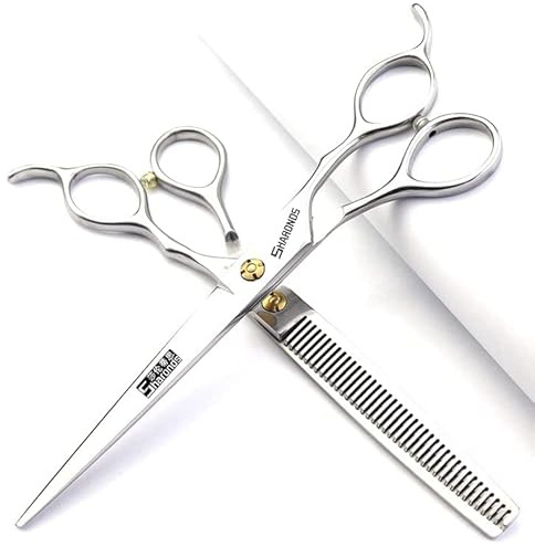 6.5/7/7.5 Zoll professionelle Haarschneidemaschine Set, (7-Zoll-2Stück)