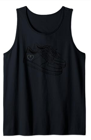 Menschliche Schuhe Künstlerisches Design Tank Top