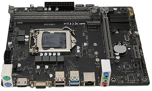 LGA 1151 Motherboard, Desktop Motherboard M.2 PCIe 43.0 4 USB3.0 4 USB2.0 HD VGA Output for Core 6th 7th 8th 9th Gen Gaming Motherboard for Computer Replacement